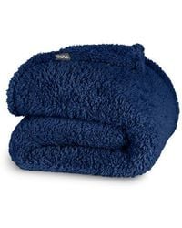 Bare Home - Solid Faux Shearling Blanket - Lyst
