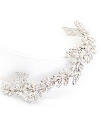 Brides & Hairpins - Abrielle Pearl & Crystal Halo Comb - Lyst