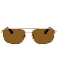 Burberry - 59Mm Polarized Pilot Sunglasses - Lyst