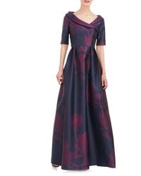 Kay Unger - Coco Floral Print Gown - Lyst
