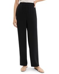Theory - Pull-On Satin Pants - Lyst