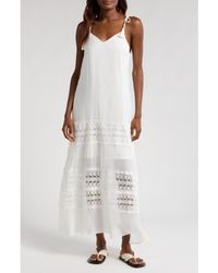 Elan - Lace Tie Strap Cover-Up Maxi Dress - Lyst