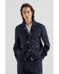 Brunello Cucinelli - Bonded Fabric Outerwear Jacket - Lyst
