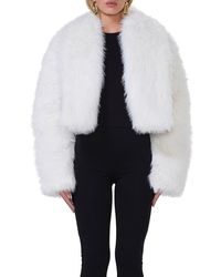 AFRM - Stephanie Faux Fur Jacket - Lyst