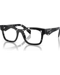 Prada - 51Mm Rectangle Optical Glasses - Lyst