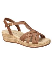 Easy Street - Lua Wedge Sandal - Lyst