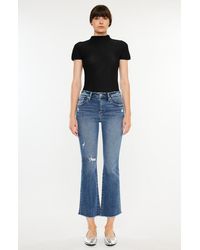 Kancan - Honey Essentials High Rise Cropped Bootcut Jeans - Lyst