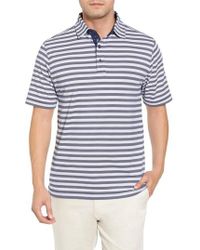 Bobby Jones Mens XH2O Momentum Short Sleeve Stripe Polo Mint Julep
