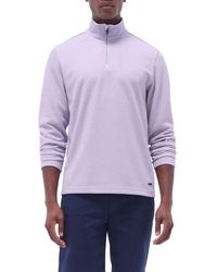 Bugatchi - Quarter Zip Performance Pullover - Lyst