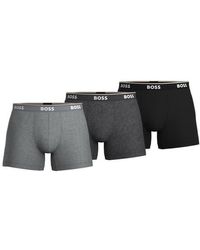 BOSS - 3-Pack Power Stretch Cotton Boxer Briefs - Lyst