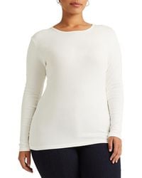 Ralph Lauren - Long Sleeve Stretch Cotton Tee - Lyst