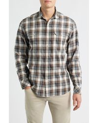 James Campbell - Lenox Trim Fit Plaid Cotton Button-Up Shirt - Lyst