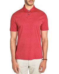 Brooklyn Brigade - Slim Fit Geo Short Sleeve Polo - Lyst