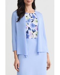 Kasper - Self Edge Open Front Cardigan - Lyst