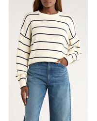 Madewell - Rib Drop-Shoulder Crewneck Sweater - Lyst