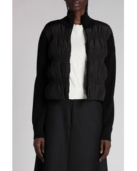 Moncler - Mixed Media Down Jacket - Lyst