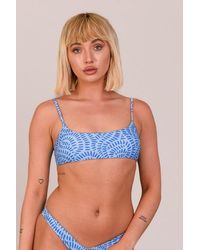 OOSC - Moroccan Dream Lace Up Crop Bikini Top - Lyst