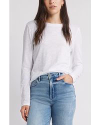 Caslon - Twist Crewneck Long Sleeve T-Shirt - Lyst
