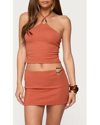 Edikted - Elmer Abstract Ring Halter Top - Lyst