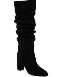 L'Agence - Fletcher Lace Knee High Boot - Lyst