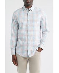 Johnnie-o - Bingham Tattersall Check Everyday Performance Button-Down Shirt - Lyst