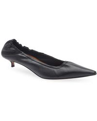 Atp Atelier - Valfurva Pointed Toe Kitten Heel Pump - Lyst