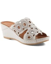 Spring Step - Labarnas Platform Wedge Slide Sandal - Lyst
