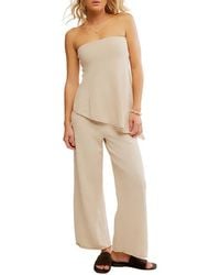 Free People - Krista Tube Top & Crop Wide Leg Pants Set - Lyst