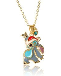 Disney - Lilo And Stitch Flash Plated Pendant Necklace - Lyst