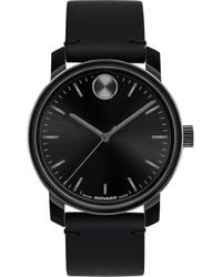 Movado - Bold Access Leather Strap Watch, 41Mm - Lyst
