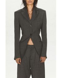 Mango - Fitted Waist Suit Jacket - Lyst