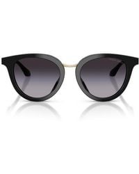 Armani - 49Mm Round Sunglasses - Lyst