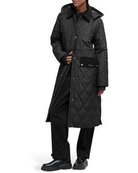 Barbour - Meredith Quilted Hooded Long Coat - Lyst