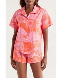 Kilo Brava - Print Cotton Short Pajamas - Lyst