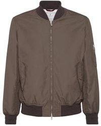 Brunello Cucinelli - Bomber Jacket With Padding - Lyst