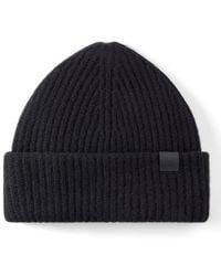 Mulberry - Chunky Ribbed Beanie - Lyst