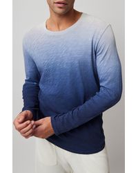 ATM - Ombré Long Sleeve Cotton Slub T-shirt - Lyst