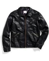 Billy Reid - Blake Tumbled Lambskin Leather Jacket - Lyst