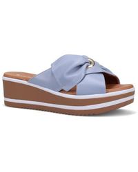 Ron White - Patrika Platform Wedge Slide Sandal - Lyst
