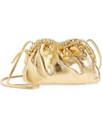 Mansur Gavriel - Mini Cloud Metallic Leather Clutch - Lyst