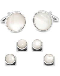 Cufflinks Inc. - Mother-Of-Pearl Cuff Link & Stud Set - Lyst