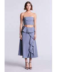 BCBGMAXAZRIA - Solid Suiting Fabric Bustier - Lyst