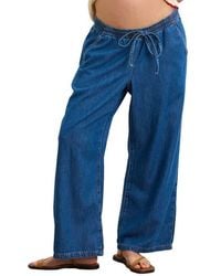 HATCH - The Drapey Denim Wide Leg Pant - Lyst