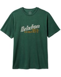 Brixton - Gustin Logo Graphic T-shirt - Lyst