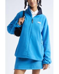 Sandy Liang - Ascher Polar Fleece Quarter Zip Pullover - Lyst