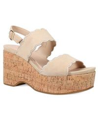 Pelle Moda - Cicel Slingback Platform Wedge Sandal - Lyst