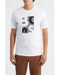 BOSS - H-Thompson Graphic T-Shirt - Lyst