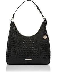 Brahmin - Tabitha Croc Embossed Leather Shoulder Bag - Lyst