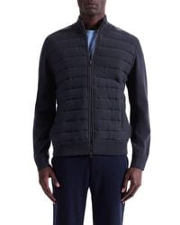 Bugatchi - Quilted Zip-Up Sweater Jacket - Lyst