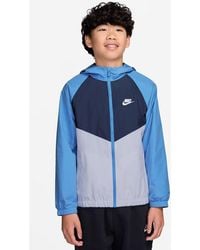 Nike - Kids' Windrunner Water Repellent Hooded Zip-Up Jacket - Lyst